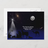 クリスマス、出生、郵便はがき シーズンポストカード (正面/裏面)