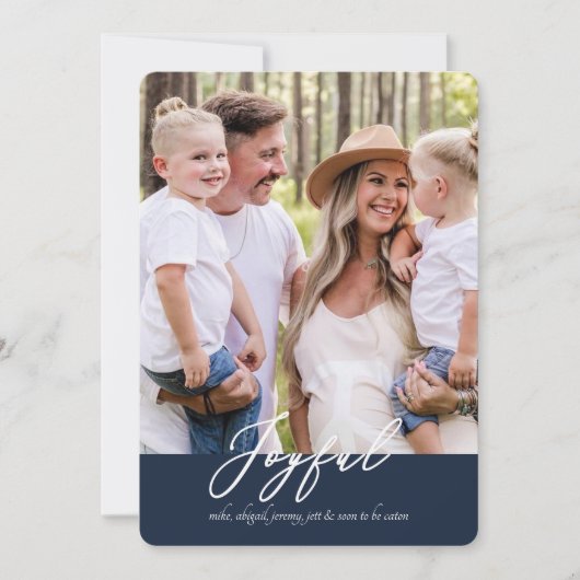 クリスマス 出産予定 カード (正面)