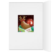 クリスマス、叔父さん。 赤い鼻のシカのSnowdrop (内側 (左))
