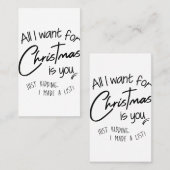 クリスマス 名刺 (正面/裏面)