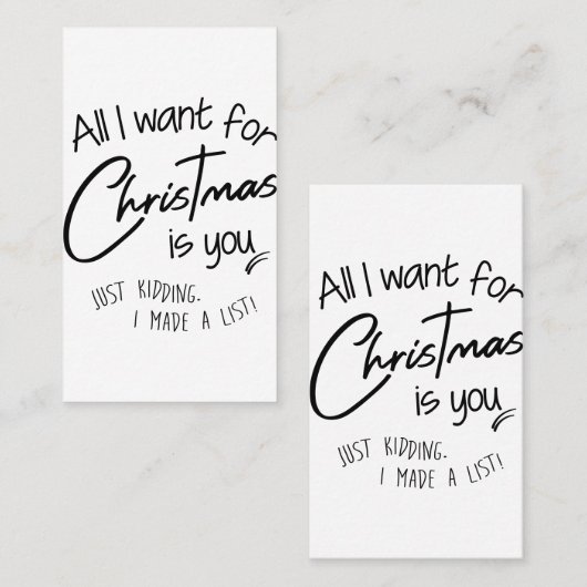 クリスマス 名刺 (正面/裏面)