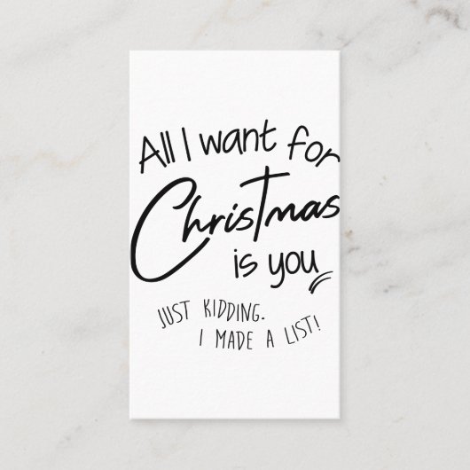 クリスマス 名刺 (正面)