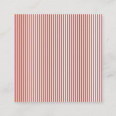 クリスマス 名前 年 祝祭的なホリデーテキスト エンクロージャーカード (裏面)