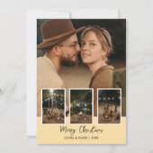 クリスマス 四枚写真 ホリデー ポストカード (正面)