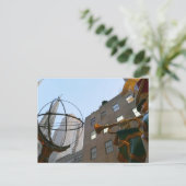 クリスマス – 国際的建物の中庭 –  ポストカード (スタンド正面)