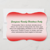 クリスマス;多くのカラフル音楽ノートとシンボル 招待状 (裏面)