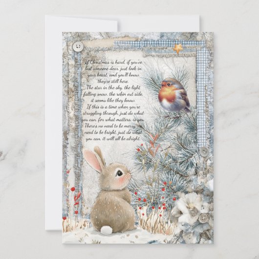 クリスマス「大丈夫だ」引用文休日C シーズンカード (正面)