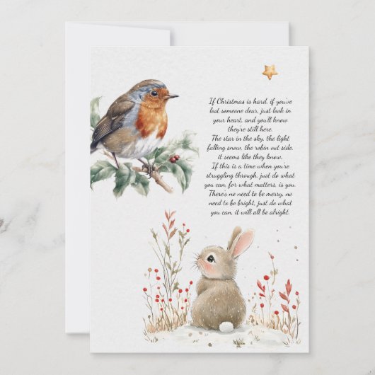 クリスマス「大丈夫」引用文 シーズンカード (正面)