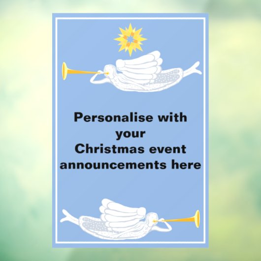 クリスマス・天使の発表 ウィンドウサイン (シート3)