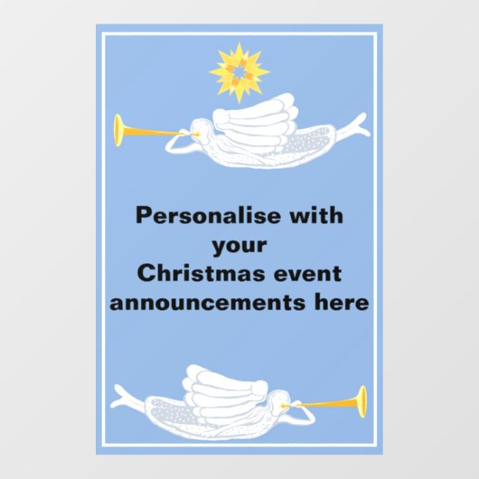 クリスマス・天使の発表 ウィンドウサイン (シート)