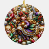 クリスマス～天使19世紀～ セラミックオーナメント (裏面)