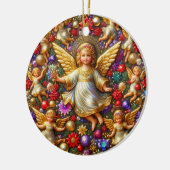 クリスマス～天使19世紀～ セラミックオーナメント (左)