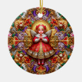 クリスマス～天使19世紀～ セラミックオーナメント (正面)
