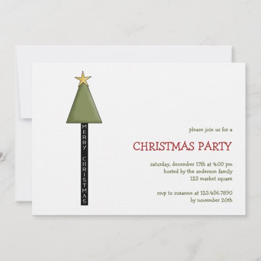 クリスマス·天使·メリー·クリスマス 招待状 (正面)