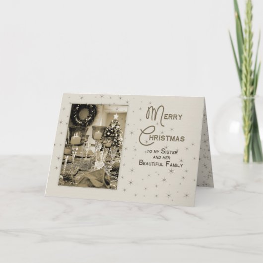 クリスマス – 姉妹と家族 – 美しいユニーク (正面)