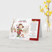 クリスマス、姪。 隠れる発見8の事 カード (黄色い花)