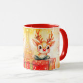 クリスマス 子鹿 マグカップ (正面右)