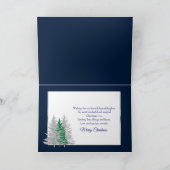 クリスマス-孫娘-夜雪及び雪だるま シーズンカード (内部)