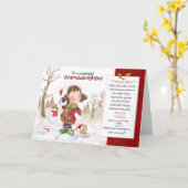 クリスマス、孫娘。非表示の8つのアイテムを検索 カード (黄色い花)