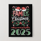 クリスマス:家族でお揃いクリスマス衣装 2025 缶バッジ (正面)