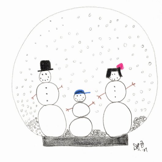 クリスマス – 家族の親密さを体験する カード