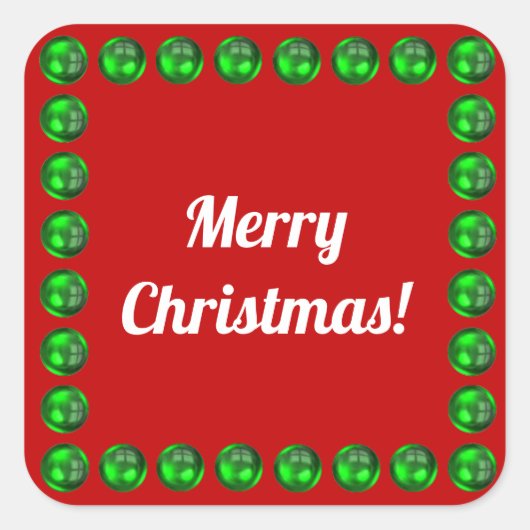 クリスマス 封筒 密封 ステッカー (正面)