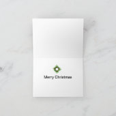 クリスマス 小さめ、4" x 5.6" 折りたたみ ホリデー カード (内部)