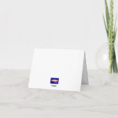 クリスマス 小さめ、4" x 5.6" 折りたたみ ホリデー カード (裏面)