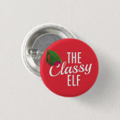 クリスマス，小妖精や小人，クリスマス小妖精や小人，クリスマス 缶バッジ (正面&裏面)