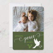 クリスマス 平和が訪れますように オーダーメイド フォトカード (正面)