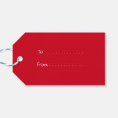 クリスマス – 平和オン・アース – 休日 ギフトタグ (裏面横)