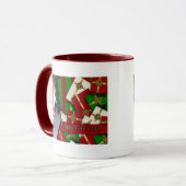 クリスマス-幸せなPawlidays -シェットランド・シープドッグ マグカップ (正面左)