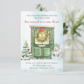 クリスマス 引っ越しのお知らせ 招待状 (スタンド正面)