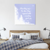 クリスマス – 彼らが星を見たとき キャンバスプリント (インサイチュ (寝室))