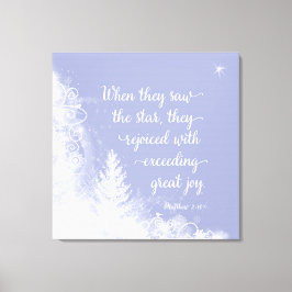 クリスマス – 彼らが星を見たとき キャンバスプリント