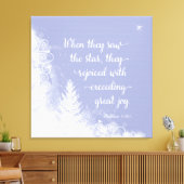 クリスマス – 彼らが星を見たとき キャンバスプリント (インサイチュ (リビング))