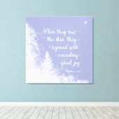 クリスマス – 彼らが星を見たとき キャンバスプリント (インサイチュ (ウッドフロア))