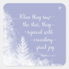 クリスマス – 彼らが星を見たとき スクエアシール