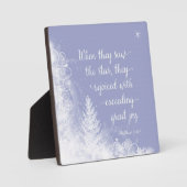 クリスマス – 彼らが星を見たとき フォトプラーク (正面)