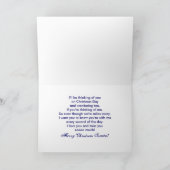 クリスマス-恋しく思います-悲しい子犬 シーズンカード (内部)