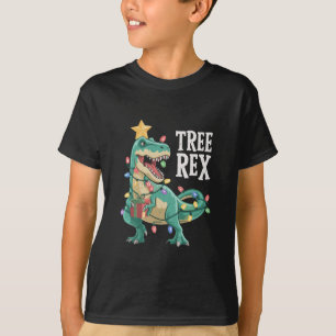 クリスマス 恐竜 ツリー レックス パジャマ Xmas ライト Tシャツ