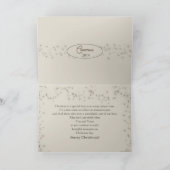 クリスマス-息子及び家族ユニークな-美しく シーズンカード (内部)