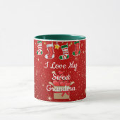 クリスマス、愛のおばあちゃん マグカップ (中央)