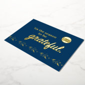 クリスマス 感謝する季節です 箔シーズンカード (回転した状態)