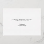 クリスマス 感謝する季節です 箔シーズンカード (裏面)