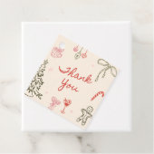 クリスマス 手描き ブライダルシャワー フェイバータグ (インサイチュ)