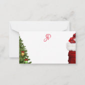 クリスマス 手書き モノグラム シンプル テンプレート (裏面)