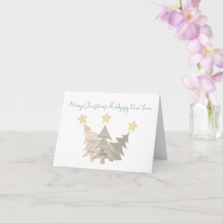 クリスマス　折りたたみ式グリーティングカード カード