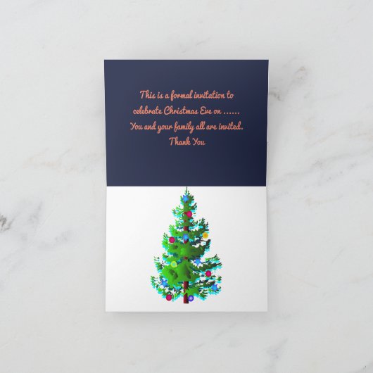 クリスマス 招待状 (内部)