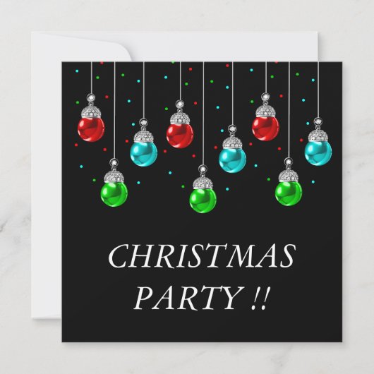 クリスマス 招待状 (正面)